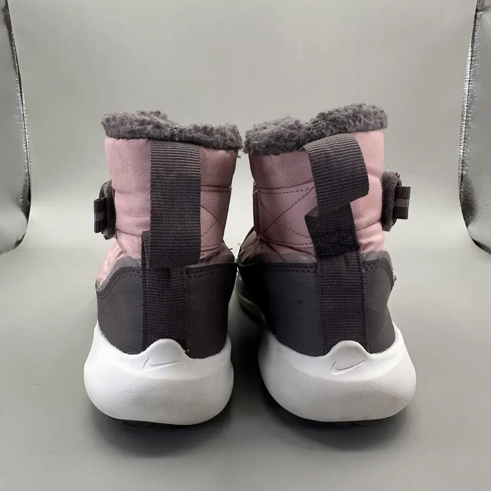 Nike Flex Advance Boots Youth Size 3Y Pink Gray Fleece Lined Winter DD0304-600